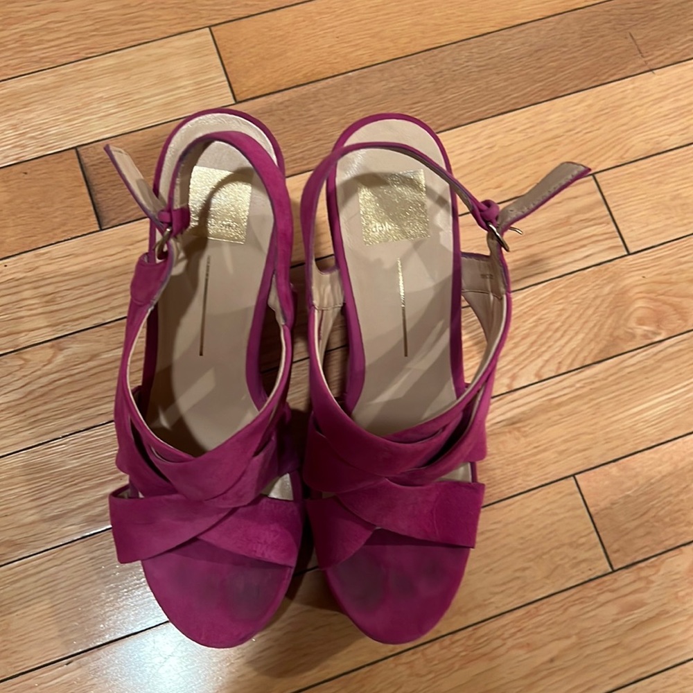 Pink wedges dolce vita